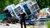 Tractor-trailer overturns onto daycare playground in Little Falls