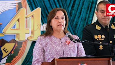 Dina Boluarte reafirma su compromiso de erradicar el terrorismo durante aniversario de la Dircote