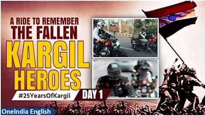 25th Anniversary of Kargil War: Motorcycle Expedition Honours Heroes - Oneindia