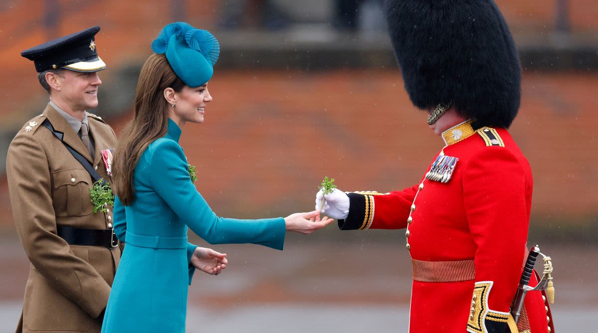 Irish Guards Send Loving Message to Kate Middleton After Palace Confirms She'll Miss Trooping the Colour Review
