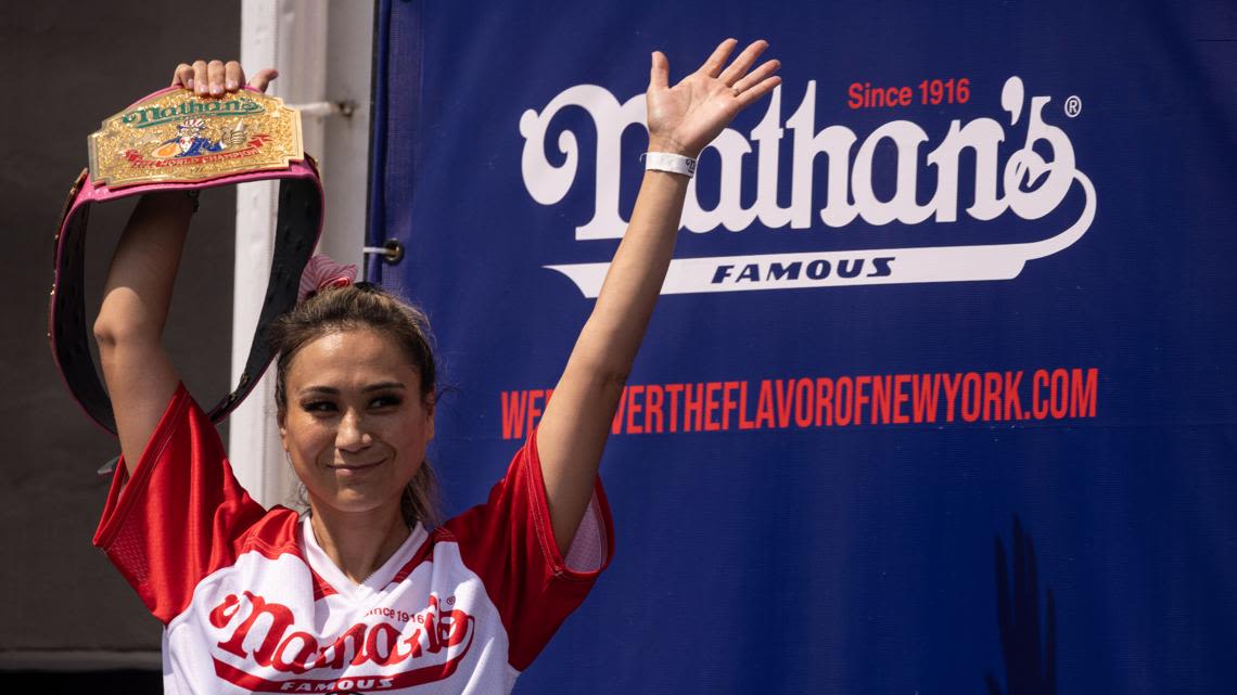 The reigning woman's hot dog-eating champ is a Tampa Bay-area native