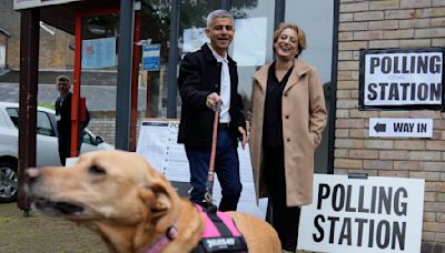 Briten nehmen ihre Hunde mit zum Wählen