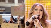 Celine Dion fans protest outside Rolling Stone office over snub from 200 greatest singers list