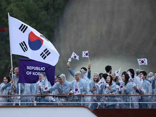 South Korea mistakenly introduced as North Korea at Paris Olympics opening ceremony | Paris Olympics 2024 News - Times of India