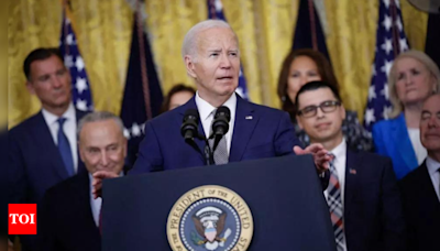 In latest gaffe, Biden calls himself 'first black woman to serve with black president' - Times of India