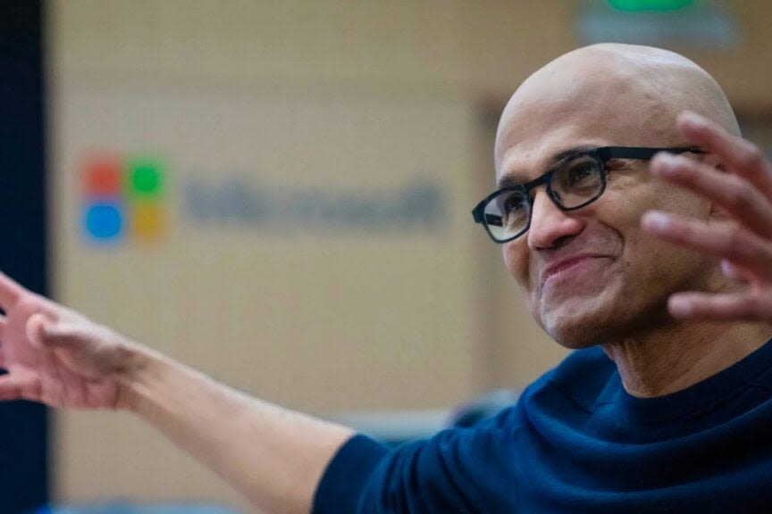 Satya Nadella, Microsoft Leading 'AI Arms Race,' Says Tech Bull Amid Redmond's Slew Of New Copilot Announcements...
