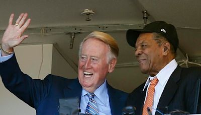 Willie Mays was Vin Scully's favorite player, even though he 'wore the wrong uniform'