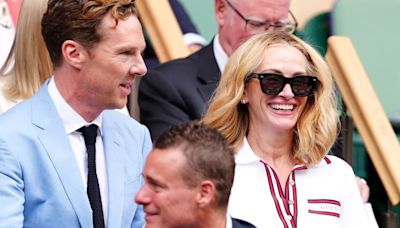 Julia Roberts and Benedict Cumberbatch among stars at men’s Wimbledon final