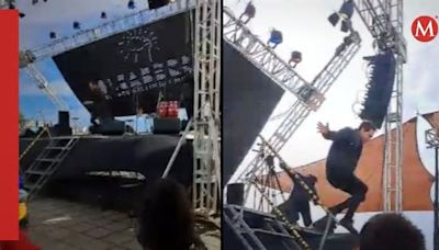 Pantalla gigante CAE sobre el escenario en pleno show del mago Jean Paul Olhaberry | VIDEO