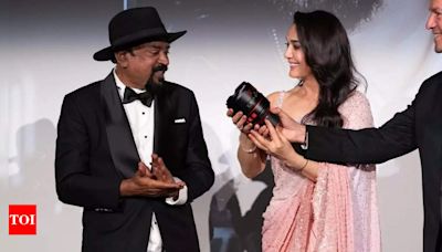 ...PICS from Cannes Film Festival as she honoured Santosh Sivan with Pierre Angenieux Excel Lens award | Hindi Movie News - Times of India