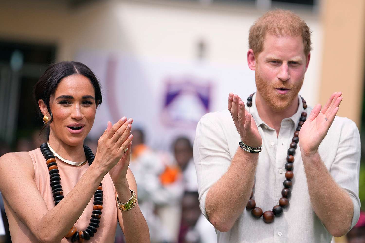 Meghan Markle and Prince Harry Step Out for First Outing of Nigeria Tour