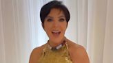 Kris Jenner Goes for the Gold in Sexy Sequin Gown at Her Family's Annual Christmas Eve Party