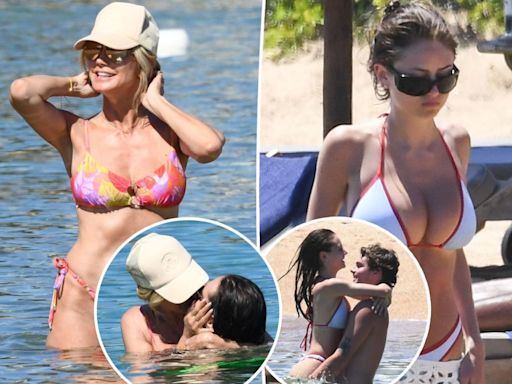 Heidi Klum, 51, and daughter Leni, 20, sizzle in bikinis while on vacation in Sardinia with their partners