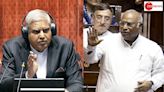 Video: Kharge Rushes To The Well Amid Uproar Over NEET Row, Rajya Sabha Chairman Dhankar Says Institution Tarnished...