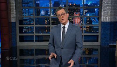 Stephen Colbert Defends Clooney for Leaving Biden Fundraiser Early: ‘He’s Out Protecting Gotham as Nipple Man’ | Video