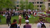 More than 100 Iowa State students rally for cease-fire in Israel-Hamas war