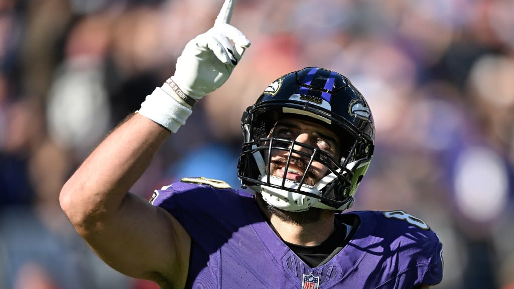 Ravens TE Mark Andrews hammers home the importance of run blocking