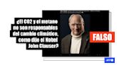 Los dichos de John Clauser sobre CO2, metano y calentamiento global no tienen sustento