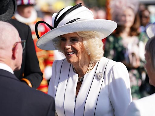 Queen Camilla Honors Queen Elizabeth II by Wearing Her Brooch at Buckingham Palace Garden Party