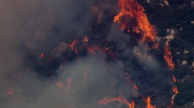 Line Fire burns in San Bernardino County as it remains 83% contained, no structures threatened