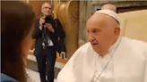 Malena Guinzburg visitó al papa Francisco y le hizo un regalo particular