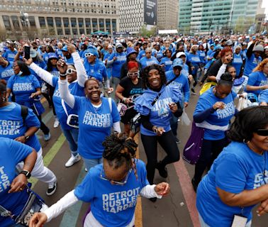 Dancers show off another Detroit original at NFL draft: The Tamia Hustle