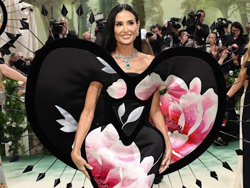 Demi Moore's Jaw-Dropping 2024 Met Gala Dress Is Made from Wallpaper and Took 11,000 Hours to Embroider