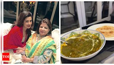 Priyanka Chopra enjoys delicious homemade food cooked by her mother Madhu Chopra after ‘long days shoot'; See pic | Hindi Movie News - Times of India