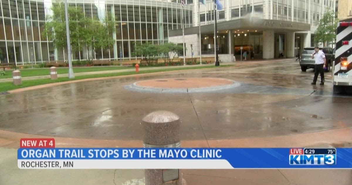 Organ Trail makes a stop in Rochester to visit Mayo Clinic