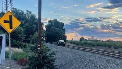 Tesla autopilot appears to veer electric vehicle onto train track it mistook for road