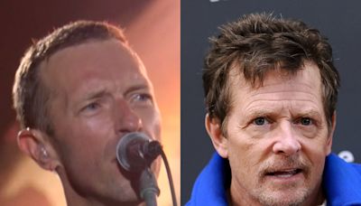 The touching reason Michael J Fox joined Coldplay on Glastonbury stage