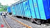 Goods train derails near Valsad in Gujarat - The Economic Times