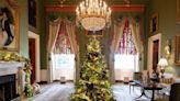 Jill Biden's White House Christmas decorations include 77 trees, 83,615 holiday lights, and tributes to fallen soldiers. See the photos.