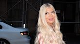 Tori Spelling Flaunts Stomach Piercings Her Kids Gifted Her For Mother's Day