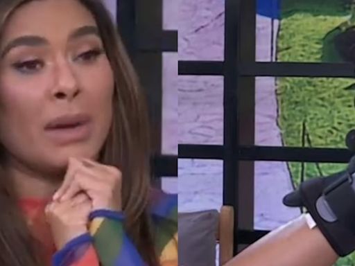 Galilea Montijo apenas regresó de vacaciones, ya se cayó y aparece con férula en Hoy