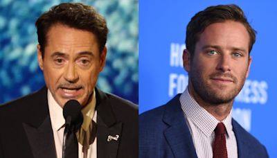 Armie Hammer niega que Robert Downey Jr. le pagara su rehabilitación, pero revela el consejo que le dio