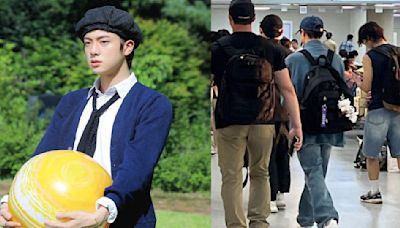 PIC: BTS' Jin SPOTTED at Jeju airport amid reports on Paris Olympics visit; don't miss RJ and Wootteo's cameo