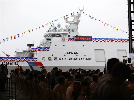 安平級巡防永康艦交船 蕭美琴：提升海巡執法能量