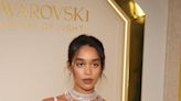 Laura Harrier Looked Like a Million Bucks in a Diamond-Dripping Dress