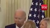 Joe Biden Was About To Kiss Another Woman Thinking As His Wife Jill | Video Viral | News - Times of India Videos