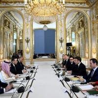 France's President Emmanuel Macron held talks in Paris on the Gaza conflict with the prime minister of Qatar and the Saudi, Egyptian and Jordanian foreign ministers