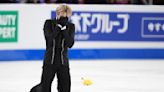 Ilia Malinin takes men’s world figure skating crown in record performance