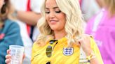 England's Wags cheer on Three Lions during dismal draw against Denmark