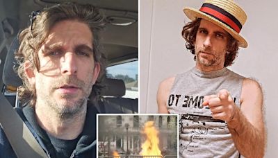 Man who set self on fire outside Trump trial ID’d as Max Azzarello, a self-described ‘investigative researcher’