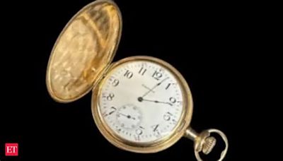 Titanic's wealthiest passenger's gold pocket watch sells for record £1.17 million at auction