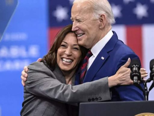 Dems rally behind Kamala to seal her nomination after Biden calls in to say "I love you, kid" - Times of India