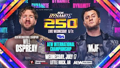 AEW confirma parte de la cartelera del episodio 250 de Dynamite del 17 de julio