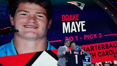 Patriots select quarterback Drake Maye with No. 3 pick in NFL draft