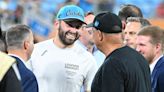 Panthers QB Baker Mayfield attends Charlotte FC vs. Chelsea match