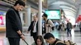 The dogs provide relief for passengers dealing with anxieties of air travel